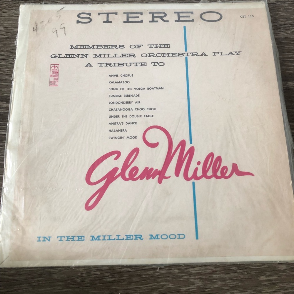 Glen Miller orchestra tribune vintage vinyl record